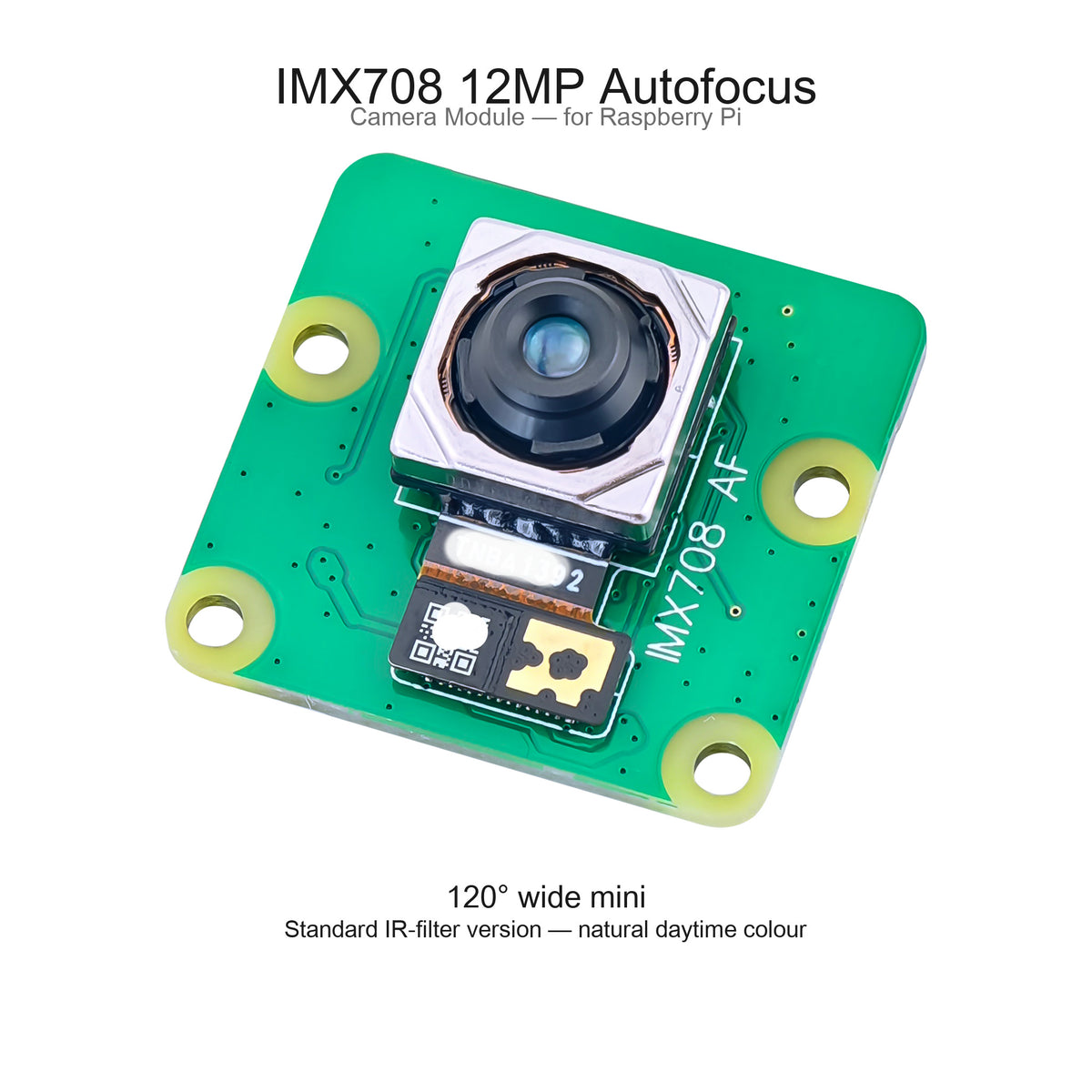 وحدة كاميرا CSI IMX708 بدقة 12MP – تركيز تلقائي