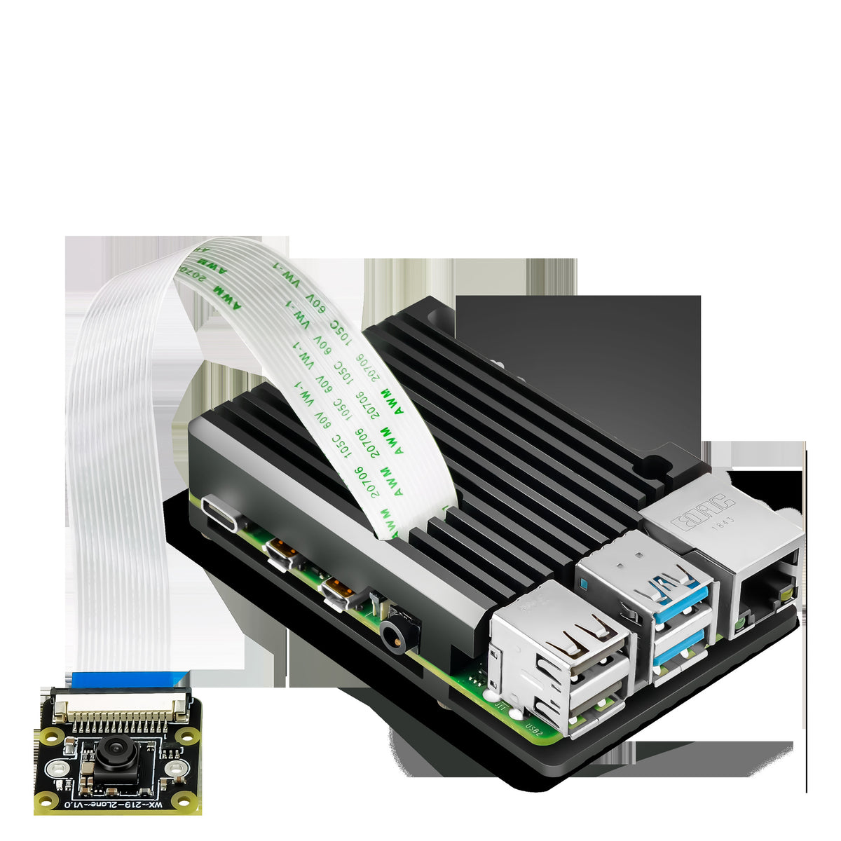 5MP OV5647 CSI Camera Module for Raspberry Pi 4B/5B – 1080p 30fps, 150° Wide Angle, Plug-and-Play FPC Cable – AI, Security & Robotics