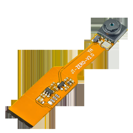 Close view of the Zero W camera circuit on its ribbon