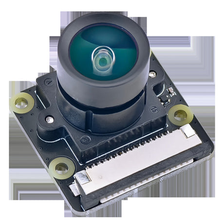 Close view of the IMX290 camera lens and circuit board