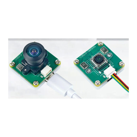 Two OV5695 USB camera module configurations with connected cables