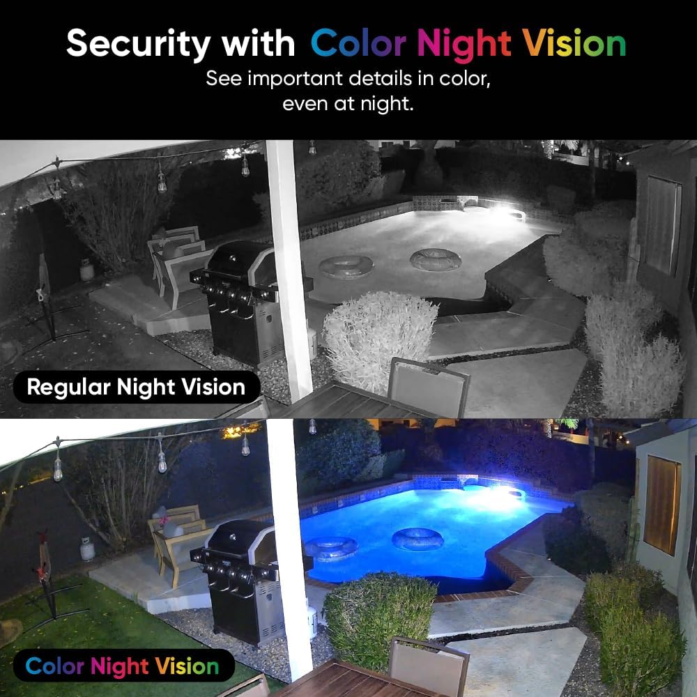 WYZE Cam Pan v3، كاميرا Wi-Fi 1080p للداخل/الخارج بمعيار IP65 مع تدوير/إمالة/تكبير، رؤية ليلية ملونة، صوت ثنائي الاتجاه، متوافقة مع Alexa وGoogle Assistant