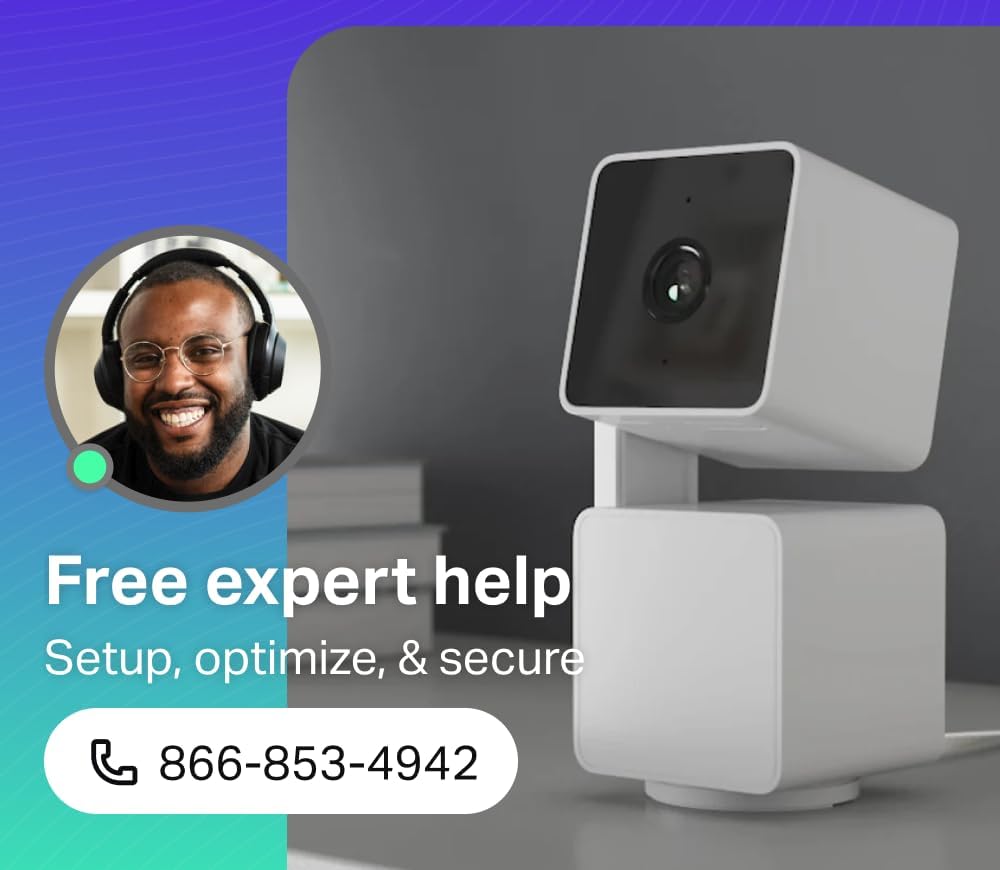 WYZE Cam Pan v3، كاميرا Wi-Fi 1080p للداخل/الخارج بمعيار IP65 مع تدوير/إمالة/تكبير، رؤية ليلية ملونة، صوت ثنائي الاتجاه، متوافقة مع Alexa وGoogle Assistant