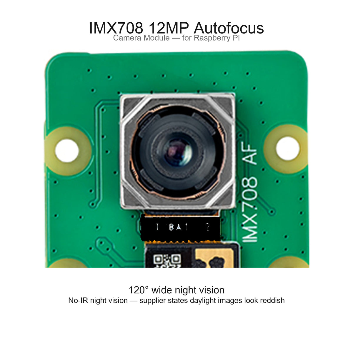 وحدة كاميرا CSI IMX708 بدقة 12MP – تركيز تلقائي